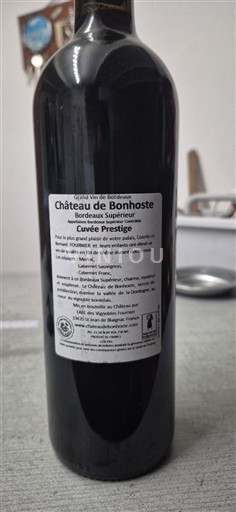 Bordéus Bordeaux Superior Château Bonhoste Prestige Não Sazonado