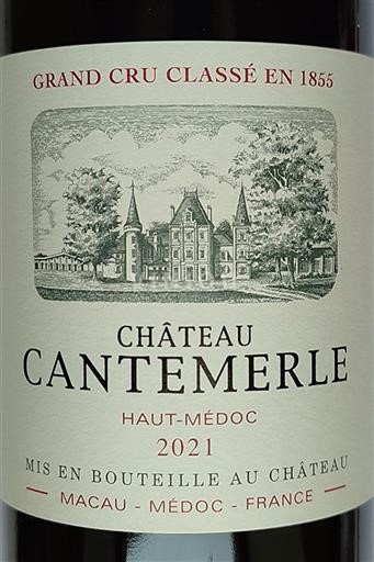 Bordeaux Haut-Médoc Château Cantemerle Grand Cru Classé 2021