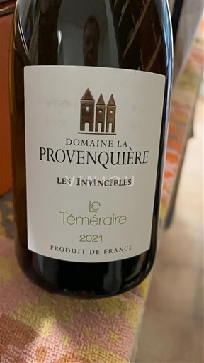 Languedoc và Roussillon Vùng đất Oc Domaine La Provenquière Les Invincibles Le Téméraire 2021