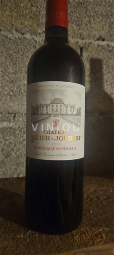 Bordeaux Bordeaux Supérieur Château Rozier-Joubert 2018