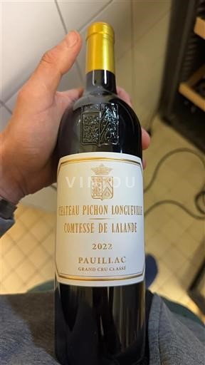 Bordeaux Pauillac Grand Cru Château Pichon Longueville Comtesse de Lalande 2022