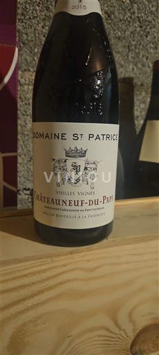 Rhône Valley Châteauneuf-du-Pape Domaine Saint Patrice Vieilles Vignes 2015