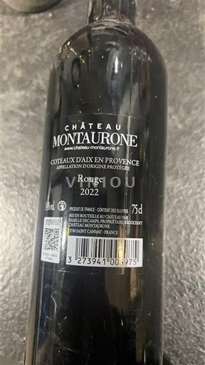 Provansa Coteaux d'Aix-en-Provence Château Montaurone 2022