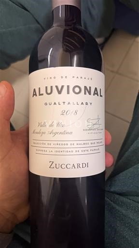 Mendoza Valle de Uco Zuccardi Aluvional Gualtallary 2018