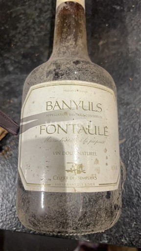 Rượu vang Rouge sec Fontaulé Cellier des Templiers 2003 Pháp Roussillon Banyuls AOC