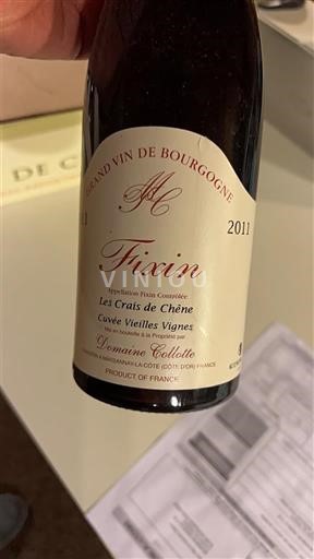 Burgundsko Fixin Domaine Collotte Les Crais de Chêne Vieilles Vignes 2011