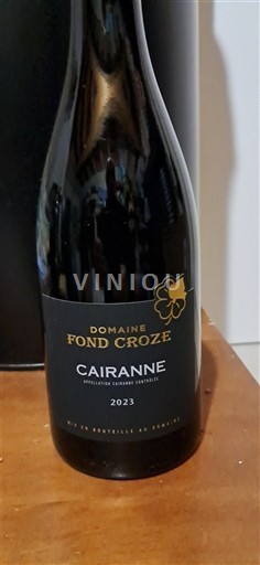 Rhônen laakso Cairanne Domaine Fond Croze 2023 2023