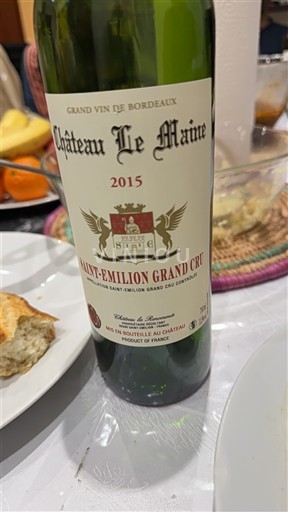 Bordeaux Saint-Émilion Grand Cru Grand Cru Château Le Maine 2015