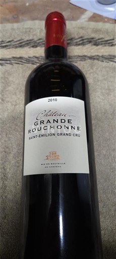 Bordeaux Saint-Émilion Grand Cru Château Grande Rouchonne 2010