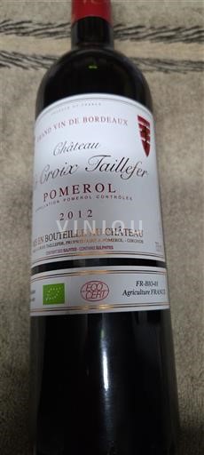 Bordeaux Pomerol Château Croix Taillefer 2012