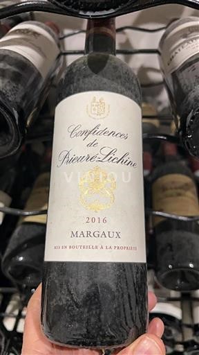 Bordeaux Margaux Château Prieuré-Lichine Confidences de Prieuré-Lichine 2016