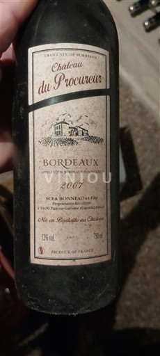 Bordeaux Château Procureur 2007