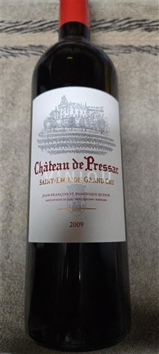 Bordeaux Saint-Émilion Grand Cru Château Pressac 2009