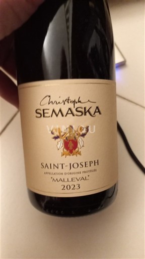 Vallée du Rhône Saint-Joseph Christophe Semaska Malleval 2023