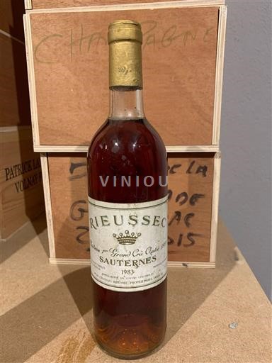 Bordeaux Sauternes Grand Cru Château Rieussec 1983