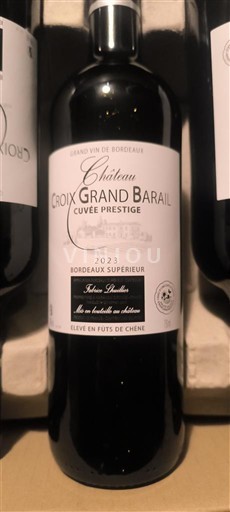 Bordeaux Bordeaux Supérieur Château Croix Grand Barail Prestige 2023