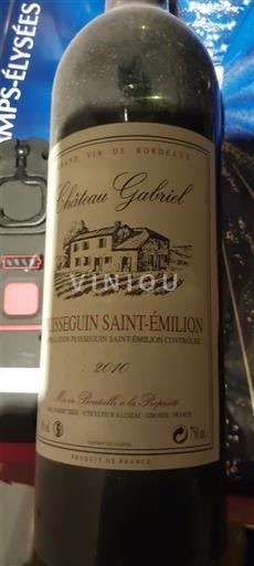 Bordeaux Puisseguin-Saint-Émilion Château Gabriel 2010