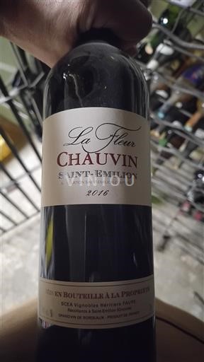 Bordeaux Saint-Émilion Chauvin La Fleur 2016