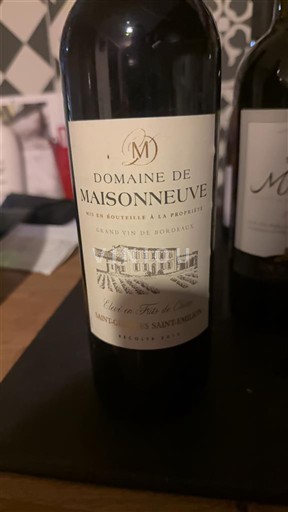 Bordeaux Unspecified Domaine Maisonneuve 2012