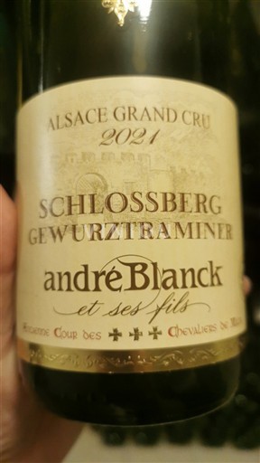Alsace Ikke specificeret Grand Cru André Blanck et ses Fils Schlossberg Gewurztraminer 2021