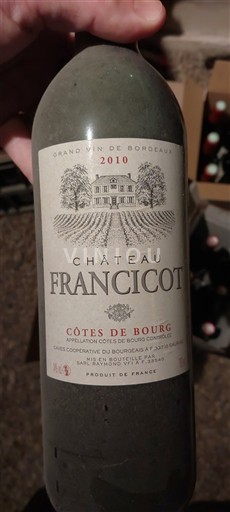 Burdeos Côtes-de-bourg Château Francicot 2010