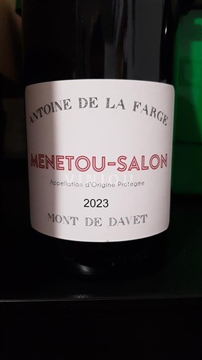 Valle del Loira Menetou-Salon Antoine de la Farge Mont de Davet 2023