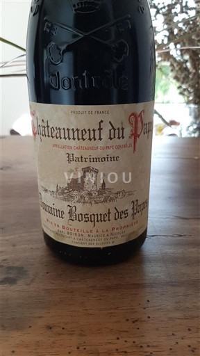 Rona dolina Châteauneuf-du-Pape Bosquet des Papes Patrimoine 2018