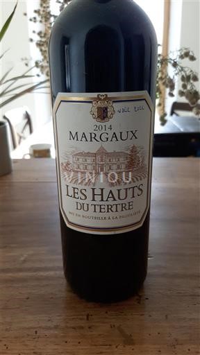 Bordeaux Margaux Château Tertre Les Hauts du Tertre 2014