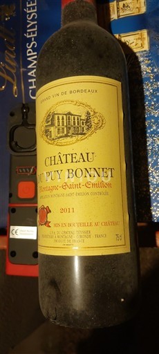 Bordeaux Montagne-saint-émilion Château Puy Bonnet 2011