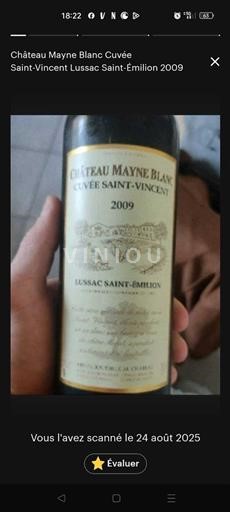 Bordeaux Lussac-Saint-Émilion Château Mayne Blanc Saint-Vincent 2009