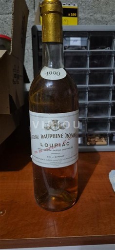 Bordeaux Loupiac Château Dauphiné Rondillon 1990
