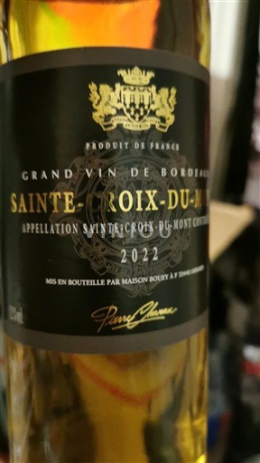 Bordéus Sainte-Croix-Du-Mont Pierre Chanau 2022