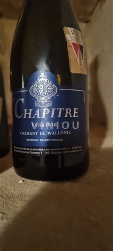 Vallonia Wallonian kuohuviini Chapitre Extra Brut 2023