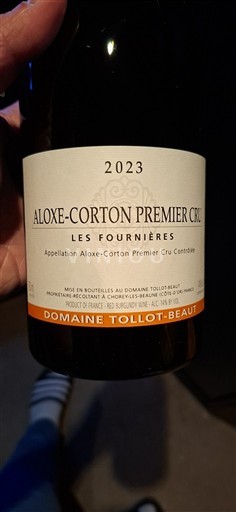 Borgonha Aloxe-Corton Premier Cru Domaine Tollot-Beaut Les Fournières 2023