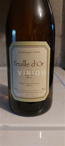 Vallée de la Loire Anjou Feuille d'Or 2020