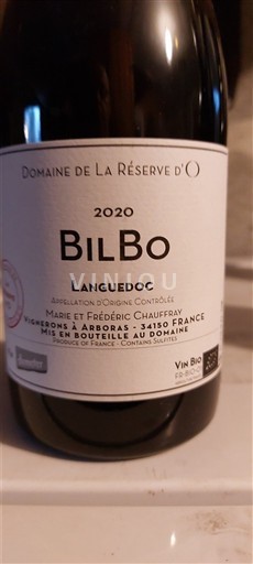 Languedoc Domaine La Réserve d'O BilBo 2020