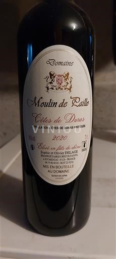 Lounais-Ranska Côtes-de-duras Domaine Moulin de Paillo 2020