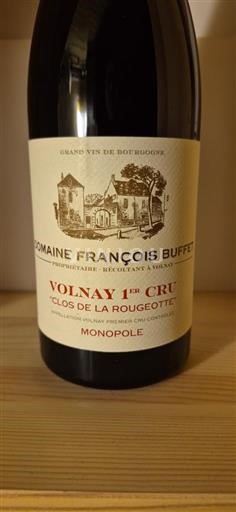 Borgogna Volnay Premier Cru Domaine François Buffet Clos de la Rougeotte 2023