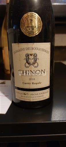 Loiredalen Chinon Domaine S Bouquerries Royale 2018