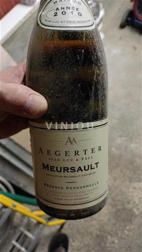 Bourgogne Meursault Aegerter Jean-Luc & Paul Réserve Personnelle 2010