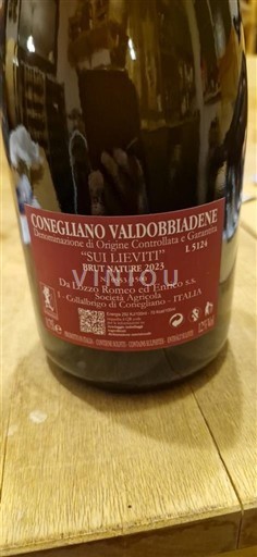 Veneto Conegliano Valdobbiadene Prosecco Zinto Sui Lieviti 2023
