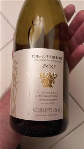 Vallée du Rhône Côtes-du-rhône Christophe Semaska Venus blanche 2023