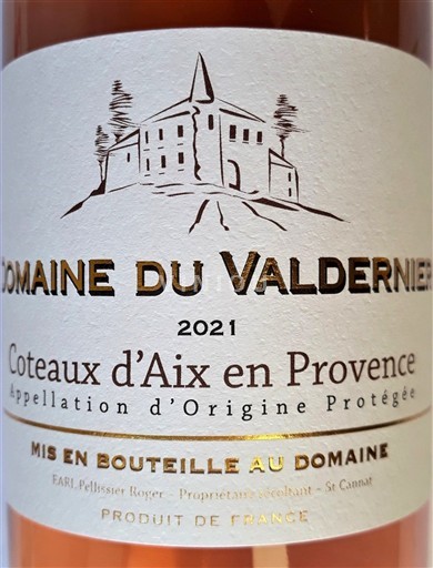 Provansa Coteaux d'Aix-en-Provence Domaine Valdiernier 2021