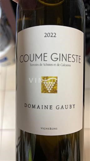 Languedoc ja Roussillon Katalonianrinteet Domaine Gauby Coume Gineste 2022