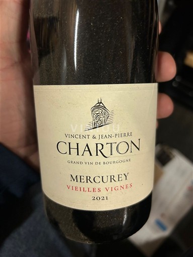 Burgundy Mercurey Vincent & Jean-Pierre Charton Vieilles Vignes 2021