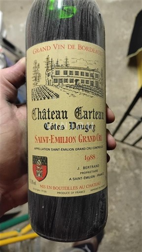 Bordeaux Saint-Émilion Grand Cru Grand Cru Château Carteau Côtes Daugay 1988