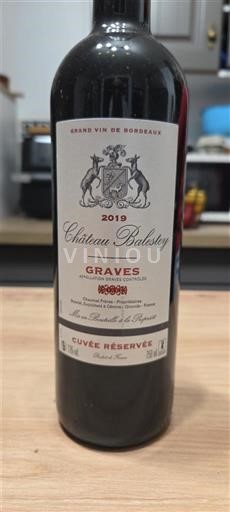 Bordeaux Graves Château Balesdy Réservée 2019