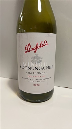 South Australia Not Specified Penfolds Koonunga Hill Chardonnay 2022