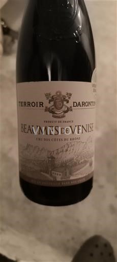 Vin Rouge sec Terroir Daronton Non millésimé Francuska Рона долина Бом де Ваниз AOC