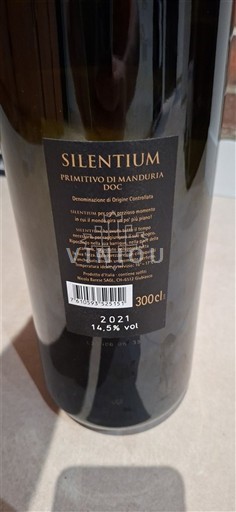 Apulien Primitivo di Manduria Silentium 2021